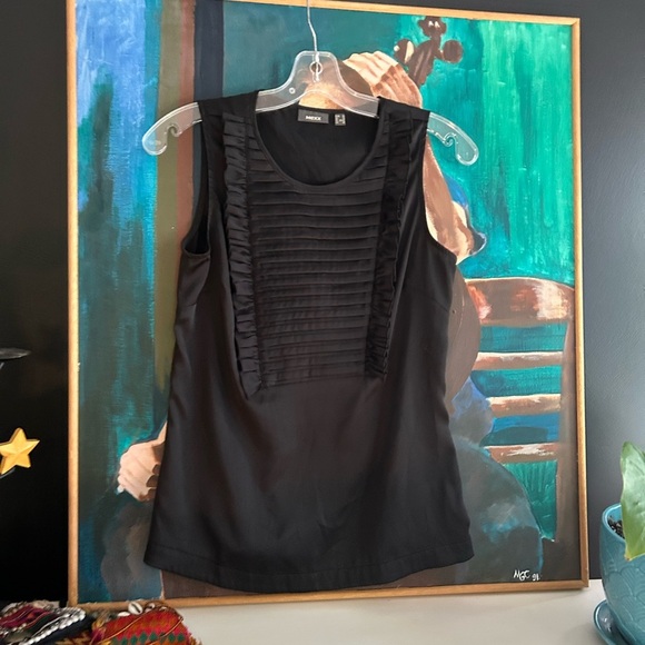 Mexx Black Sleeveless Blouse Size 36/L - Picture 16 of 16